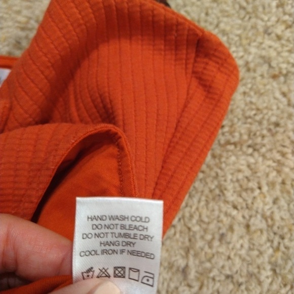 Privacy Please Women’s Ribbed Cutout Bodysuit Red Size M One Piece Chain Strap - Picture 6 of 10